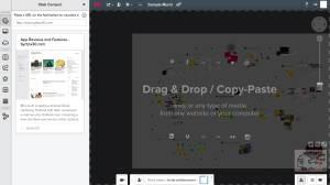 Mural.ly let's you drag and drop web content to the workspace