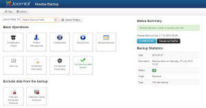 Akeeba backup for Joomla