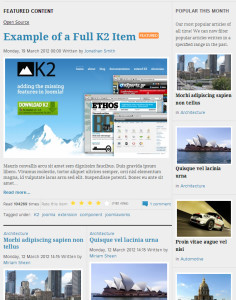 K2 for Joomla