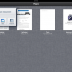 Apple Pages for Ipad overview of documents