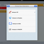 Notability features different sync options
