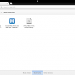 The bookmarks section in Chrome for iOS.