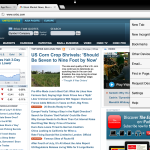 Menu bar with features in Chrome for iOS